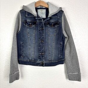 TUCKER & TATE Hooded Girls Denim Jacket Kids Jean Jacket